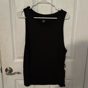 Victoria Sport tank top, criss cross design under arm holes